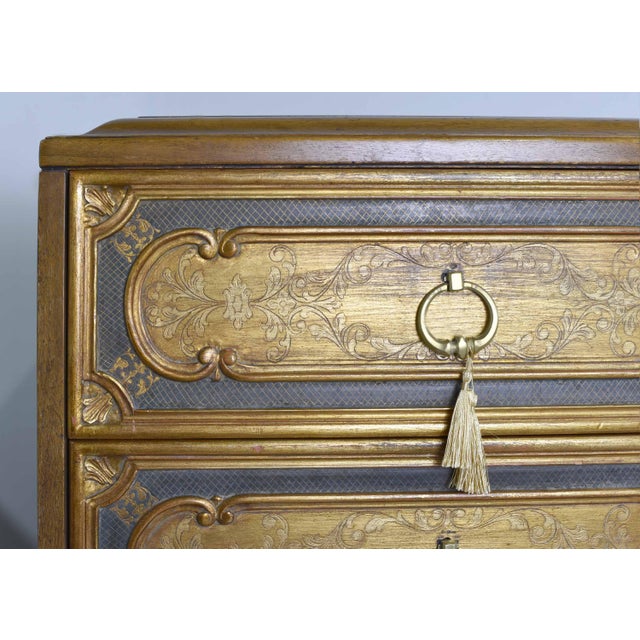 Mid Century Italian Neoclassical Revival Gold Leaf Sideboard by Mastercraft For Sale - Image 9 of 13