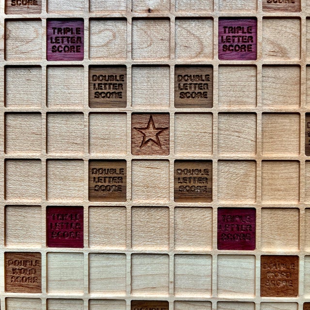 Tan Personalized Rotating Wood Word Board For Sale - Image 8 of 9
