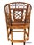 Hollywood Regency 1950s Brighton Pavillion Rattan & Bamboo Chair For Sale - Image 3 of 5