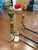 19th Century Antique American Brass and Cast Iron Fireplace Andirons W. Ball and Claw Feet For Sale - Image 10 of 12