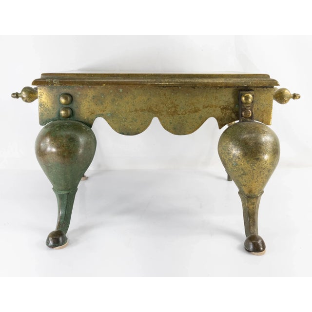 American English or American Brass Fireplace Trivet For Sale - Image 3 of 12