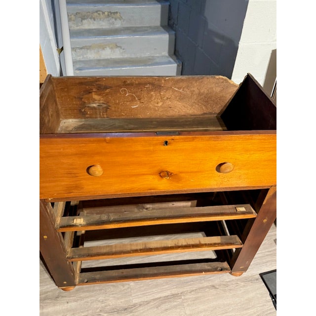 Antique Pine Three Drawer Dresser For Sale - Image 13 of 16
