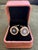 Rare Gold Plated & Onyx Vintage Art Deco Christian Dior Cufflinks In Lux Case Circa 1980 Featuring a front Dior logo, a...