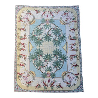 Musiciens Monkeys Needlepoint Aubusson Tapestry For Sale