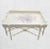 Massive Vintage CoastalSeashell Painted Off White Distressed Tray Top Coffee Table For Sale In West Palm - Image 6 of 12