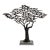 Large Brutalist Cast Metal Acacia Tree Sculpture For Sale