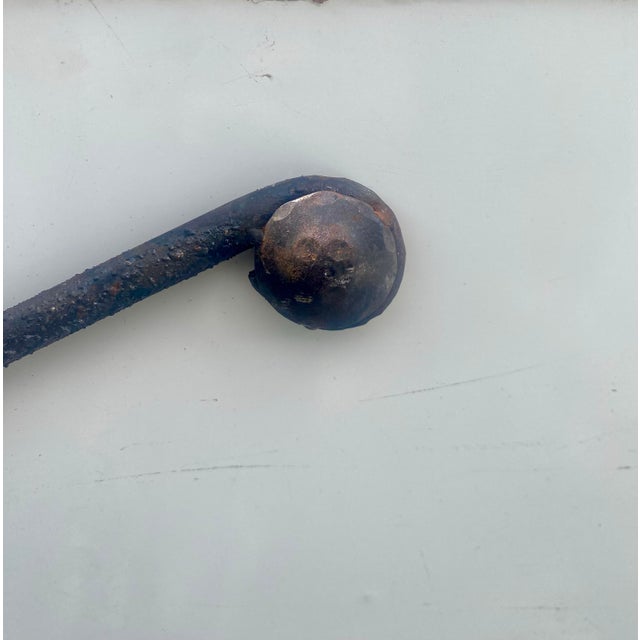 1950s Brutalist Style Metal Sculpture of Crucifixión Figure For Sale - Image 9 of 12