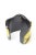 Chartreuse Vintage Signed Frank Vigneri Chartreuse and BLack Plexiglass Sculptural Cuff Bracelet, 1984 For Sale - Image 8 of 10