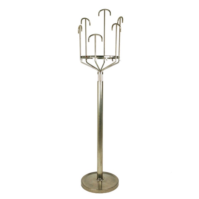 Floor Coat Hanger in Nickel-Plating and Brass by BBPR for Artemide, 1970s For Sale - Image 13 of 13