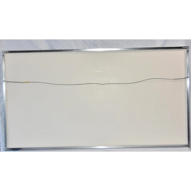 Mid 20th Century Japanese Landscape Scene Silk Painting, Framed Signed For Sale - Image 10 of 12