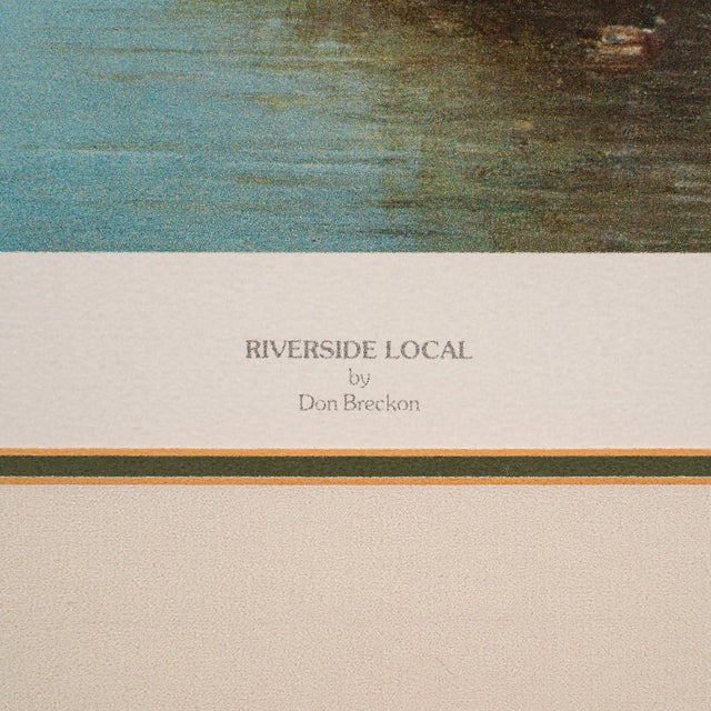 Blue 1990's Vintage Railway Print For Sale - Image 8 of 11