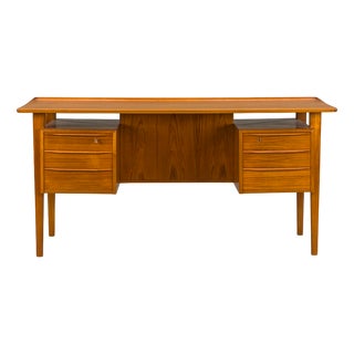 Danish Teak Desk by Peter Lovig Nielsen for Hedensted Mobelfabrik, 1964 For Sale
