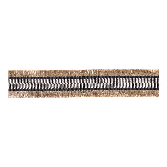 Sample - Schumacher Felicity Fringe Trim Trim in Black For Sale