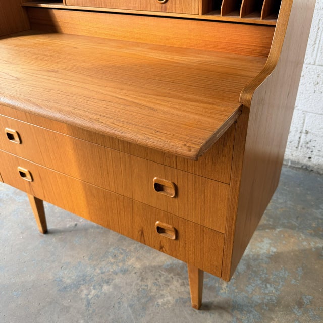 Vintage Swedish Teak Chatol Secretary Desk by Egon Ostergaard Svensk Möbelindustri, 1960s Mid Century For Sale In New York - Image 6 of 10