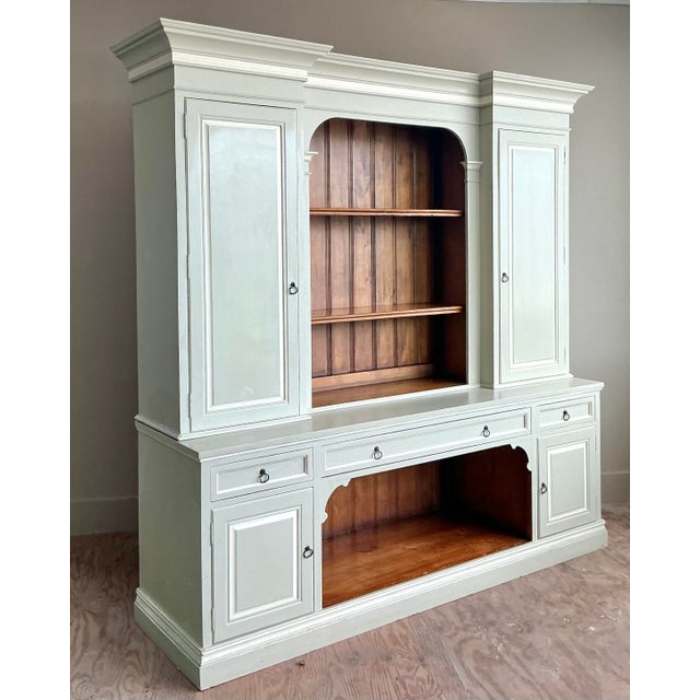 Late 20th Century Vintage Regency Painted Mill Work Cabinet For Sale - Image 5 of 13