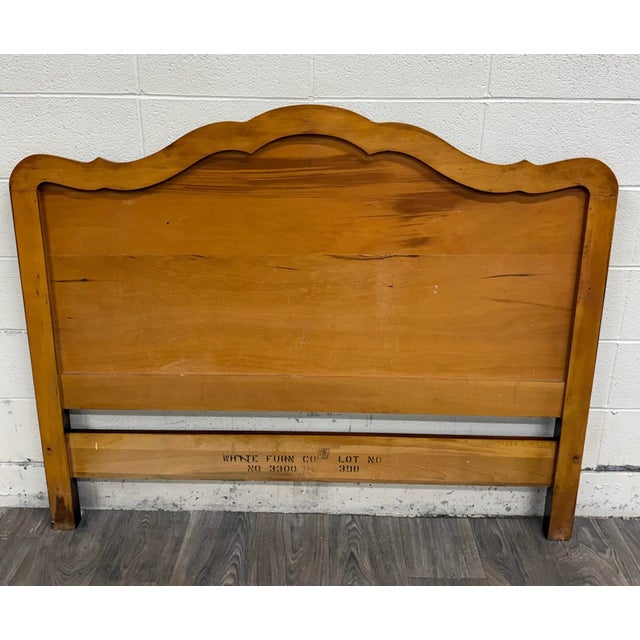 Vintage Full Size White Furniture Company French Provincial Bed For Sale - Image 18 of 18