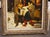 Textile 19th Century Oil on Canvas Painting, Children Playing in Winter, Alsace, France For Sale - Image 7 of 16