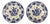 Vintage Hand-Painted Vredesjaar Plates from Royal Delft, 1920, Set of 2 For Sale