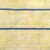 Vintage ABC Carpet 8’ X 12’ 100% Cotton Light Yellow, White Strié Pattern Rug With 1” Marine Blue Stripe For Sale - Image 4 of 4