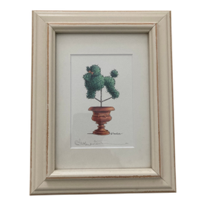 Topiary Poodle Framed Print.