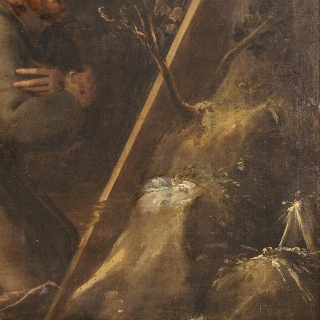 Italian Artist, Saint Francis, 1720, Oil on Canvas, Framed For Sale - Image 9 of 16