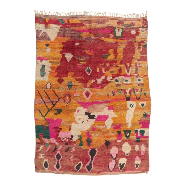 Contemporary Boujad Moroccan Rug, 09'11 X 13'04 For Sale