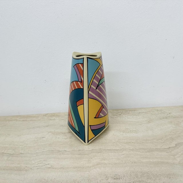 Blue Ceramic Flash One Vase from Rosenthal Studio Linie, 1980s For Sale - Image 8 of 18