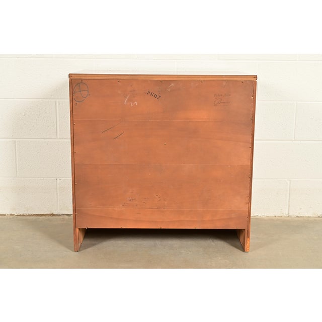 Ethan Allen American Colonial Solid Maple Media Cabinet or Bedside Chest For Sale - Image 11 of 13