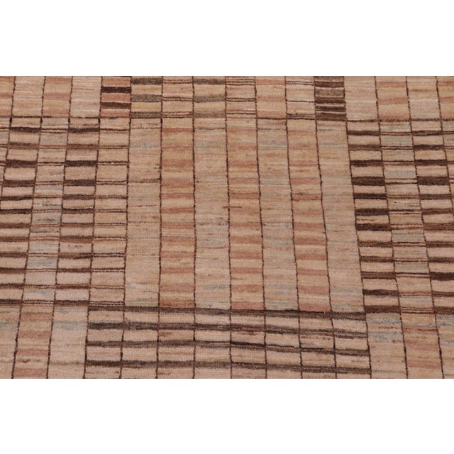 Textile Modern Gabbeh Tan/Brown Wool Rug - 7'8'' X 9'8'' For Sale - Image 7 of 10