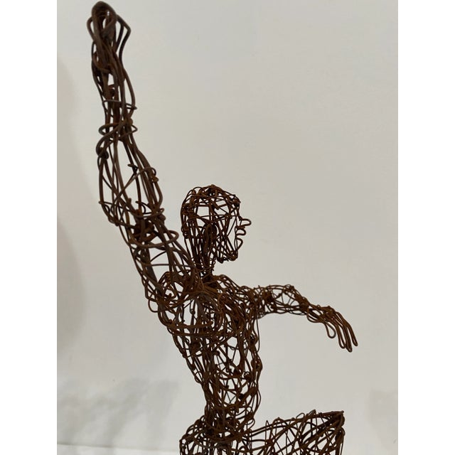1965 Wire Male Figurative Sculpture For Sale - Image 4 of 7
