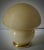 Beige Blown Cream Glass and Brass Table Murano Lamp in style of Vistosi, 1970s For Sale - Image 8 of 9