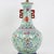 Vintage Chinese Famille Rose Lime Green Porcelain Vase Lamp With Lotus and Peony Scrollwork For Sale In New York - Image 6 of 16