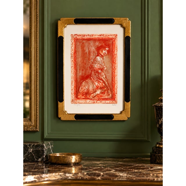 1960s Edna Hibel “David & Bathsheba” Lithograph | Signed “Hibel” & “Unique” | Everett Oehlschlaeger Galleries Chicago For Sale - Image 15 of 15