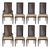 Vintage Neoclassical Cane Back Dining Chairs by Karges, Set of 8 For Sale