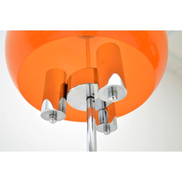 Metal Vintage Italian Chrome Floor Lamp, 1970s For Sale - Image 7 of 9