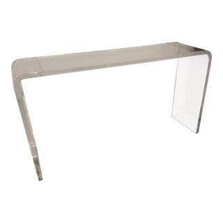 Lucite Console Table For Sale