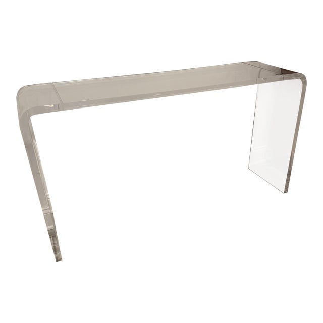 Lucite Console Table For Sale
