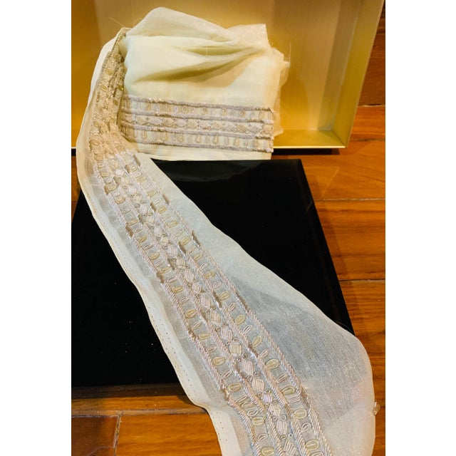 Antique Hand Beaded Trim From India. 4.58 Yards For Sale In Palm Springs - Image 6 of 6
