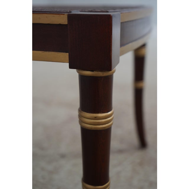 Baker Regency Style Cane Seat Chair For Sale - Image 15 of 18