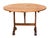 Rustic wooden tilt-top wine-tasting table. "Table de vendage".