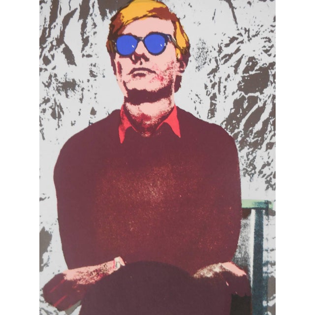 Pop Art John Brower, Vintage 1960s Andy Warhol Photo Silkscreen Serigraph Pop Art For Sale - Image 3 of 6