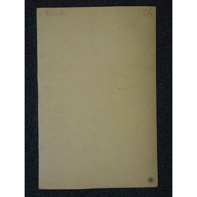 Art Deco Antique Silver Gelatin Photograph-Kneeling Nude Female For Sale - Image 3 of 3