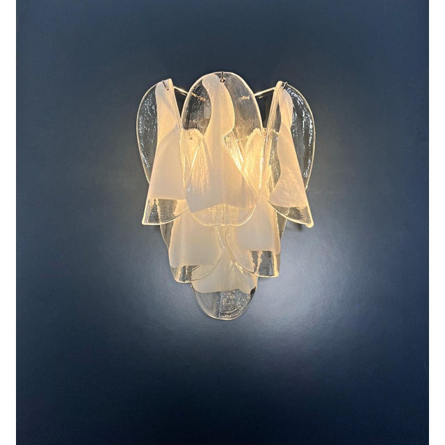 Vintage Italian Murano Glass Wall Lights, 1990, Set of 2 For Sale - Image 11 of 15