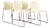 White SM400k Swing Chairs by Gerd Lange for Drabert, 1980s, Set of 4 For Sale