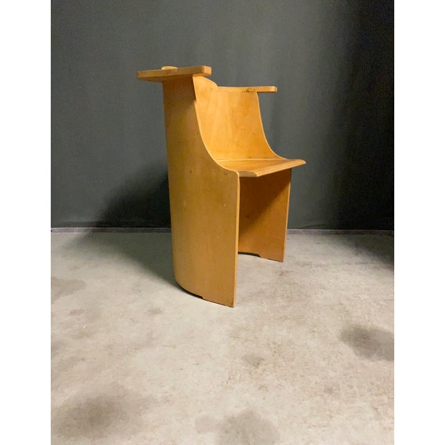 Brown Vintage Version D61 Chair by El Lissitzky, 1970 For Sale - Image 8 of 8