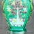 Kelly Green Vintage 1920s Asian Dragon Vase For Sale - Image 8 of 13