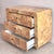 Postmodern Three-Drawer Waterfall Dresser With Faux Burlwood Laminate Veneer For Sale - Image 9 of 15
