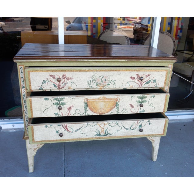 Italian Solid Wood Hand Painted Dresser Chairish