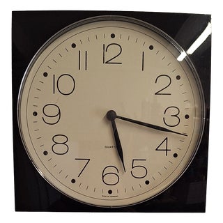 Vintage German Wall Clock, 1980s For Sale
