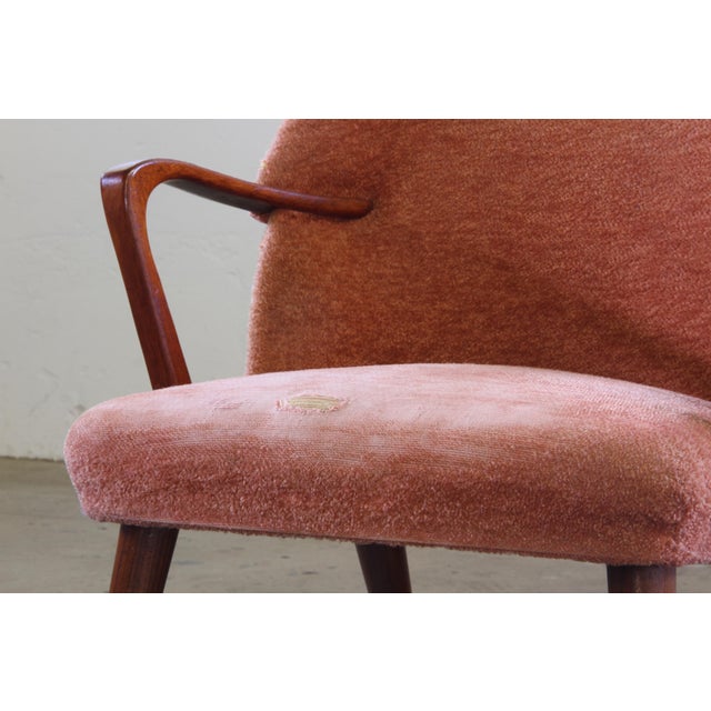 Vintage Scandinavian Teak Organic Chair, 1950 For Sale - Image 4 of 12